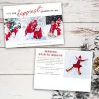 3 Photo Collage Christmas Card | Happiest Season