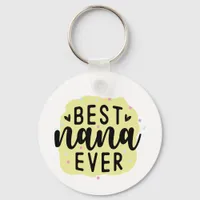 Personalized Photo Best Nana Ever - Grandmother Keychain