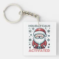 Festive Santa Claus Keychain