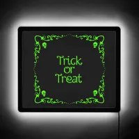 Slime Green Trick or Treat  LED Sign