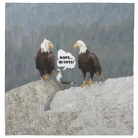 Funny Eagles and Seagull Cloth Napkin