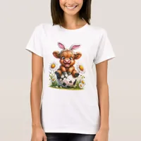 Adorable Funny Easter Baby Cow T-Shirt