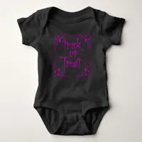 Poison Purple Trick or Treat Baby Bodysuit