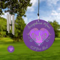 Whimsical Heart Address Wind Chime