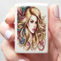 Timeless Blonde American Woman Zippo Lighter