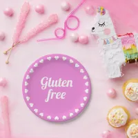 Gluten Free Celiac Coeliac Pink Partyware