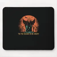 Tis The Season To Be Creepy Pumpkin Mouse Pad