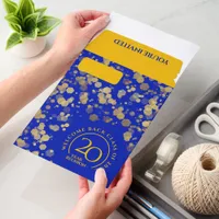 Royal Blue & Gold School Class Reunion Envelope Mailers