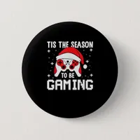 Tis The Season To Gaming Christmas Gamer Heartbeat Button