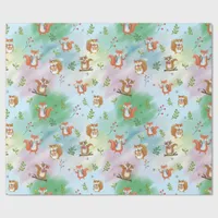 Woodland Creatures Christmas Wrapping Paper