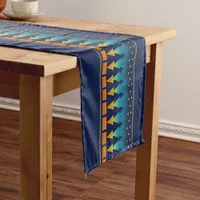 Southwest Sunset Pines Blue Long Table Runner