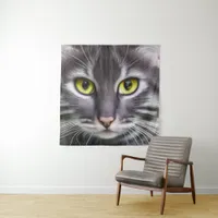 Wonderful cat portrait    tapestry