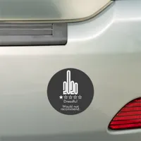 Custom 2020 Middle Finger Review Wouldnt Recommend Car Magnet