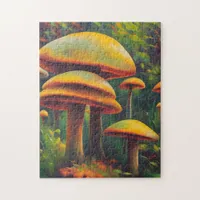 Yellow Mushrooms Jigsaw Puzzle