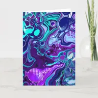 Pretty Fluid Art | Thinking About You  Card