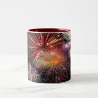 Fireworks Finale Two-Tone Coffee Mug