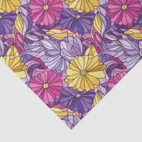 Stained Glass Abstract Purple Yellow Pink Tissue Paper
