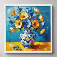Beautiful Vase of Flowers  Peel And Stick Photo Tile