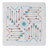 Boho Arrows and Sun V11 Sq ID748 Trivet