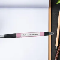 Pink corporate business logo pen