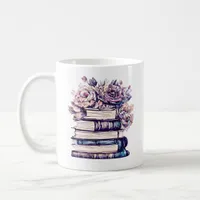 Personalized Antique Books and Roses   Coffee Mug
