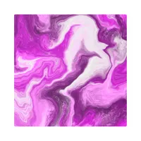 Purple and White Marble Swirls Fluid Art 