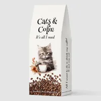 Adorable Cat and Coffee 4
