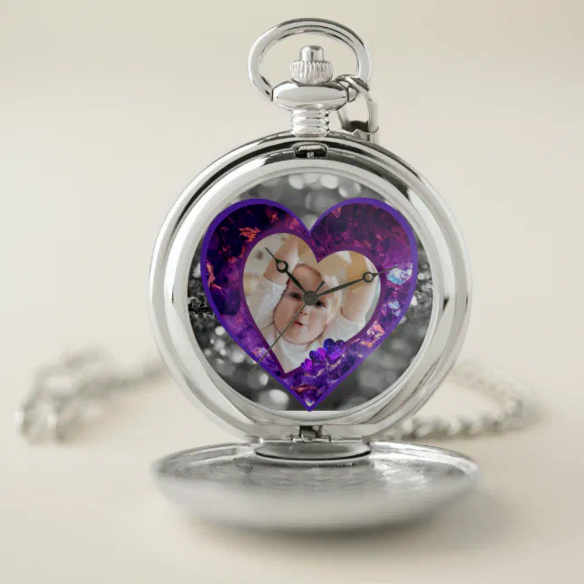 Heart gems photo  pocket watch