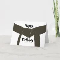 Martial Arts Brown Belt Birthday Card