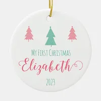 Baby's First Christmas Ceramic Ornament