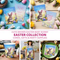 Cute Brown Easter Baby Bunny Collection