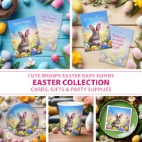 Cute Brown Easter Baby Bunny Collection