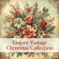 Elegant Vintage Flowers Christmas Collection