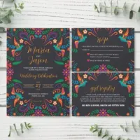 Mexican Black Colorful Nuestra Boda Wedding Suite