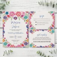 Mexican Colorful Floral Botanical Fiesta Wedding