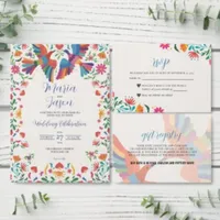 Mexican Fiesta Colorful Floral Modern Boda Wedding