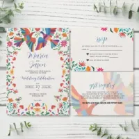 Mexican Fiesta Colorful Floral Boda Wedding Suite