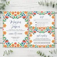 Mexican Floral Botanical Aesthetic Wedding Suite