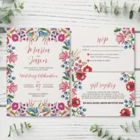 Mexican Floral Botanical Colorful Wedding Suite