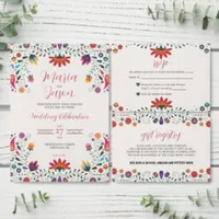 Mexican Folk Art Floral Botanical Fiesta Wedding