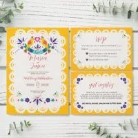 Papel Picado Yellow Nuestra Boda Wedding Suite