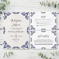 Talavera Black Minimalist Spanish Wedding Suite