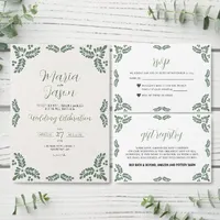 Talavera Green Minimalist Spanish Wedding Suite