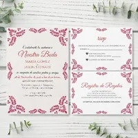 Talavera Red Minimalist Spanish Wedding Suite