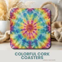 Colorful Cork Coasters