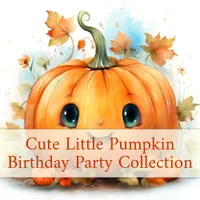 Cute Little Pumpkin Birthday Party Collection