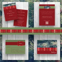 Crimson & Evergreen Christmas Wedding