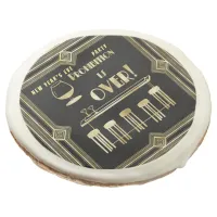 Art Deco Retro New Year's Eve Prohibition Bar Sugar Cookie