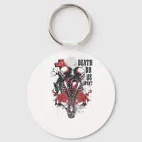 Till Death Do Us Part – Minimalist Skeleton Art Fo Keychain