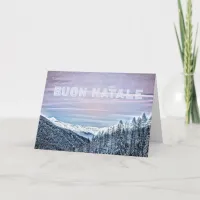 * Italy Italian ALPS Buon Natale Christmas Card